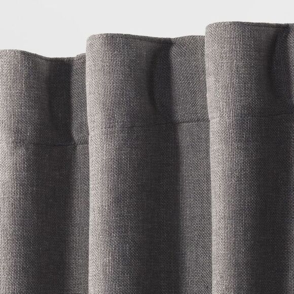 Threshold - Blackout Aruba Window Curtain Panel - Threshold Radiant Gray - Picture 2 of 2